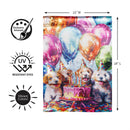 Pet Central Happy Birthday Dogs Lustre Flag Garden