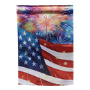 American Classic Fireworks Lustre Garden Flag