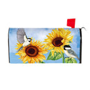 Sunflower Chickadees Mailbox Cover
