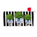 Topiary With Bow Mailbox Cover