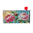 Floral Stained Glass Mailbox Cover