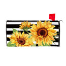 Striped Sunflowers Mailbox Cover