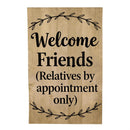 Welcome Friends Moire Flag House
