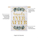 Happily Ever After Moire House Flag