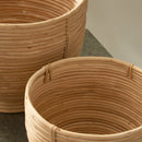 NAPA Home & Garden, CANE RATTAN DECORATIVE FOOTED BOWLS, SET OF 2,N2DB01