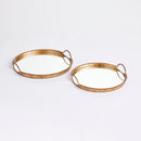 NAPA Home & Garden, BRAIDEN DECORATIVE MIRRORED TRAYS, SET OF 2,N3SE01