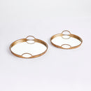NAPA Home & Garden, BRAIDEN DECORATIVE MIRRORED TRAYS, SET OF 2,N3SE01