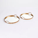 NAPA Home & Garden, BRAIDEN DECORATIVE MIRRORED TRAYS, SET OF 2,N3SE01