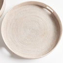 NAPA Home & Garden, BURMA RATTAN ROUND OTTOMAN TRAYS LARGE, SET OF 2,N4TN07WH