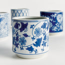 BARCLAY BUTERA DYNASTY MINI CYLINDER POTS, SET OF 4