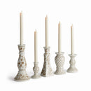 PROVINCE TAPER HOLDERS, SET OF 5