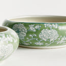 IMPERIAL LOTUS LOW POTS, SET OF 2