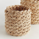 NAPA Home & Garden, ABACA FRENCH BRAID STORAGE BASKETS, SET OF 2