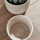 NAPA Home & Garden, BURMA RATTAN CACHEPOTS LARGE, SET OF 2,N5TN13WH