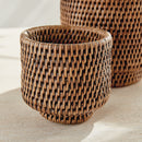 NAPA Home & Garden, BURMA RATTAN CACHEPOTS SMALL, SET OF 2,N5TN14BR