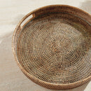 NAPA Home & Garden, BURMA RATTAN ROUND SERVING TRAY