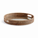 NAPA Home & Garden, BURMA RATTAN ROUND SERVING TRAY