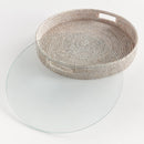 NAPA Home & Garden, BURMA RATTAN ROUND SERVING TRAY