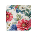 Red White & Bloom Paper Luncheon Napkin, Floral Blooms, 20 Count