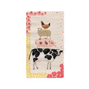 Hillside Pasture Paper Guest Towel Napkin, Floral Farm Animals, 15 Count