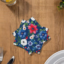 Red White & Bloom Paper Cocktail Napkin, Floral Blooms, 20 Count