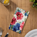 Red White & Bloom Paper Guest Towel Napkin, Floral Blooms, 15 Count