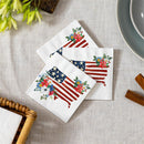 Red, White, & Bloom Napkin Paper Cocktail Napkin, 20 Count