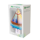 Seaside Retreat Nightlight Glass and Metal Sail Boat, 5.25"H