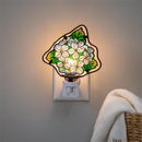 VivaStyle Nightlight Glass Shaped Hydrangea, 5.75"H