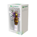 Cottage Garden Nightlight Glass and Metal Bumble Bee, 5.5"L