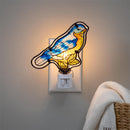 Cottage Garden Nightlight Glass Bluebird, 6"H