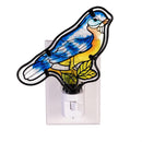 Cottage Garden Nightlight Glass Bluebird, 6"H