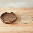 NAPA Home & Garden, BURMA RATTAN ROUND SERVING TRAY