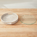 NAPA Home & Garden, BURMA RATTAN ROUND SERVING TRAY