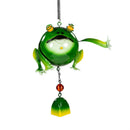 Pollinator Garden Outdoor Hanging Décor, Metal Frogs, 24", Asst of 2