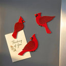 Memorial Garden Decor Outdoor Magnetic Cardinals with Display, 36pcs Cardinals with Metal Display