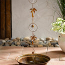 Palm Beach Rain Chain, Metal, Palm Tree and Bell, 72"