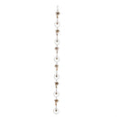 Palm Beach Rain Chain, Metal, Palm Tree and Bell, 72"