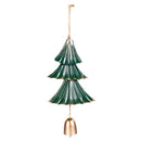 Shades of Emerald Hanging Decor Tree with Bell, Asst of 2