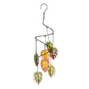 Palm Beach Outdoor Hanging Décor, Glass Multi Monstera Leaf, 20"