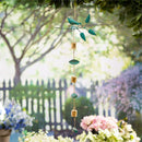 What She Shed Outdoor Hanging Décor, Metal Bird and Bell, 38"