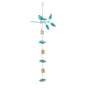 What She Shed Outdoor Hanging Décor, Metal Bird and Bell, 38"