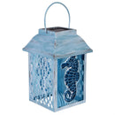 Seaside Retreat Outdoor Lamp & Lighting Glass Seahorse Solar Lantern