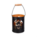 Haunted House Outdoor Lamps&Lighting, Metal Lantern with LED Candle, 2 Asst, Cat/Haunted House