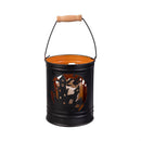 Haunted House Outdoor Lamps&Lighting, Metal Lantern with LED Candle, 2 Asst, Cat/Haunted House