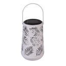 Tropical Oasis Outdoor Lamp & Lighting Metal Solar Lantern with Handle, 3 Assorted