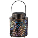 Tropical Oasis Outdoor Lamp & Lighting PVC Iridescent Solar Lantern, 2 Assorted