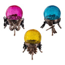 Cottage Garden Outdoor Lamp & Lighting Glass Orb Solar Lantern, 3 Assorted