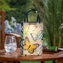 Cottage Garden Outdoor Lamp & Lighting Metal and Glass Butterfly Bag Shape Solar Lantern