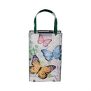 Cottage Garden Outdoor Lamp & Lighting Metal and Glass Butterfly Bag Shape Solar Lantern